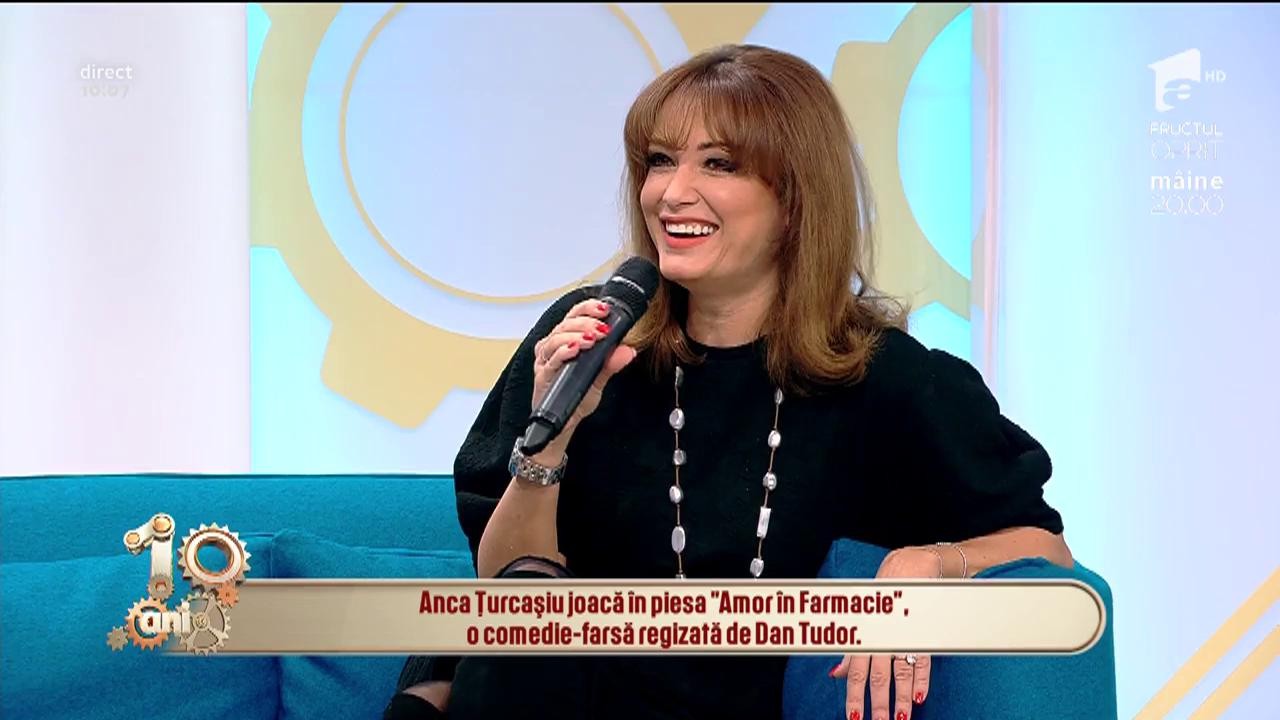 Anca Țurcașiu joacă &icirc;n piesa de teatru "Amor &icirc;n farmacie"
