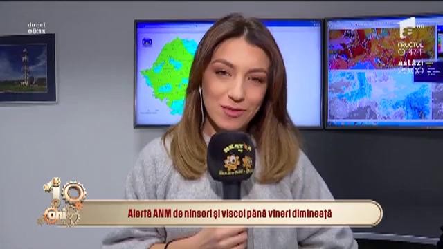 Meteorologii au emis cod galben de ninsori și viscol