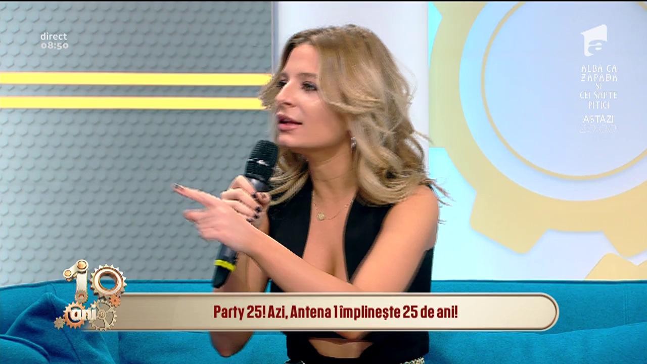 25 de ani de Antena 1. Ana Baniciu, declarație în direct pentru unul dintre prezentatorii de la Neatza: "Când te văd, mă pierd"