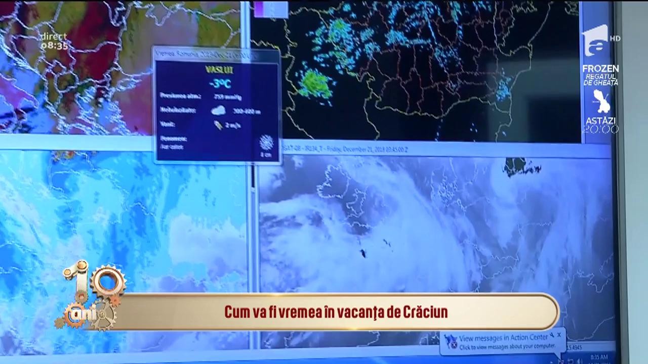 Temperaturi &icirc;ntr-o ușoară creștere, &icirc;n perioada Crăciunului