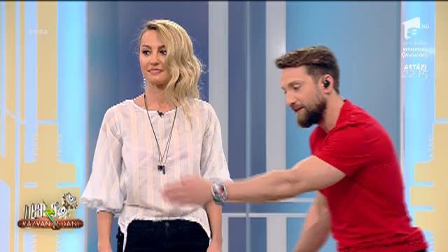 Gabi Orban, demonstrație de sărituri cu bicicleta, la Neatza