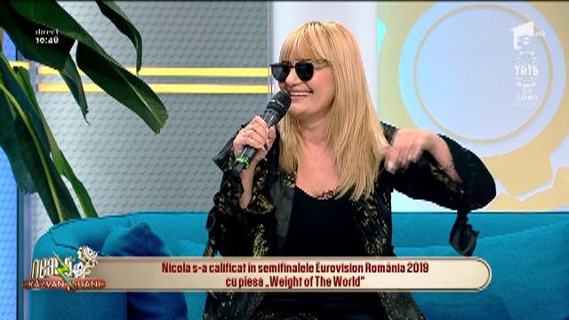 Nicola c&acirc;ntă, la Neatza, melodia "Weight of The World"
