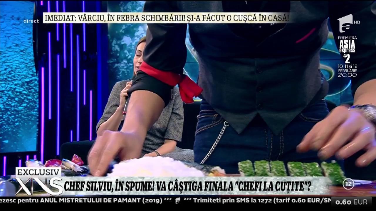 Silviu Nedelea, unul dintre favoriții la marele trofeu "Chefi la cuțite", a gătit sushi, în direct: "Am învățat pe stradă"