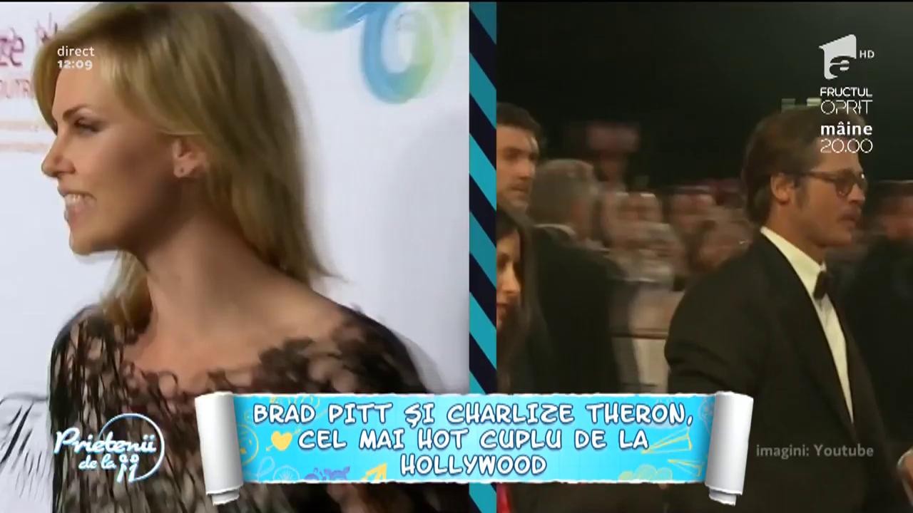 Brad Pitt și Charlize Theron, cel mai nou cuplu de la Hollywood