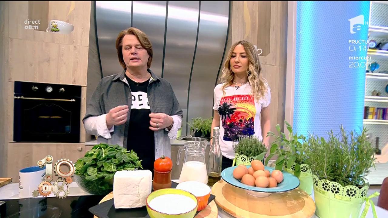 Reţeta zilei: Plăcintă cu br&acirc;nză și spanac