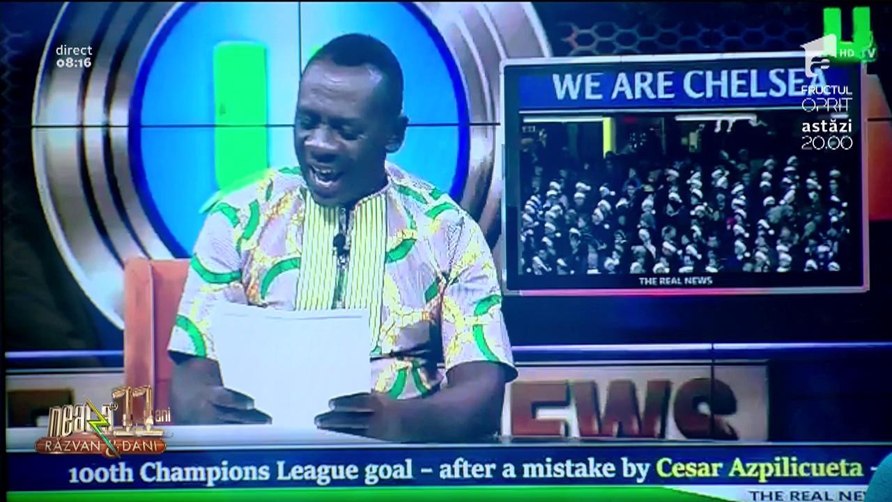 Smiley News. Este de ne&icirc;nțeles. Prezentatorul sportiv care are probleme cu limba engleză