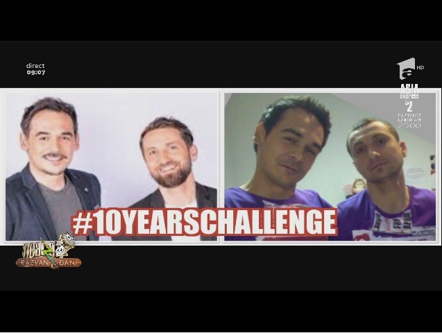 Dani și Răzvan au acceptat provocarea „10 year challenge”. Cum arătau în urmă cu un deceniu. „Sunt mândru de munca mea” – Video