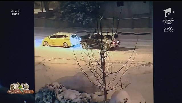 Smiley News. Omul pe post de șufă de tractare auto!