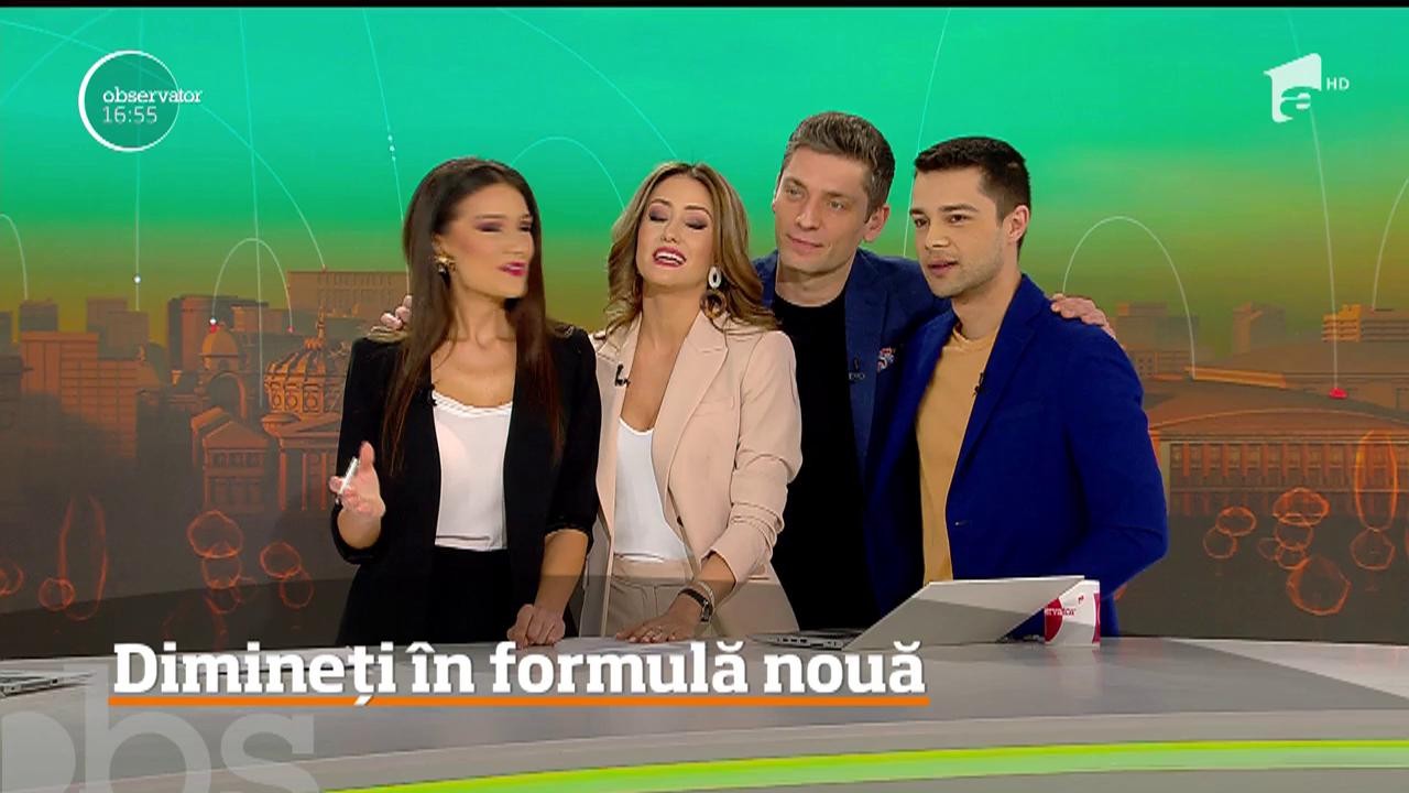 Anyways Go mad receiving Observatorul dimineții în formulă nouă! Olivia şi Vali au predat ştafeta  noilor gazde | Antena 1