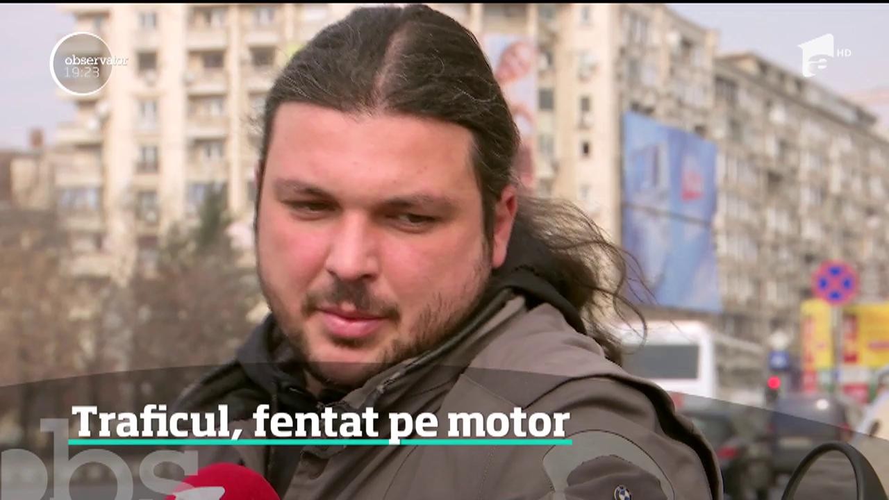 Traficul, fentat pe motor