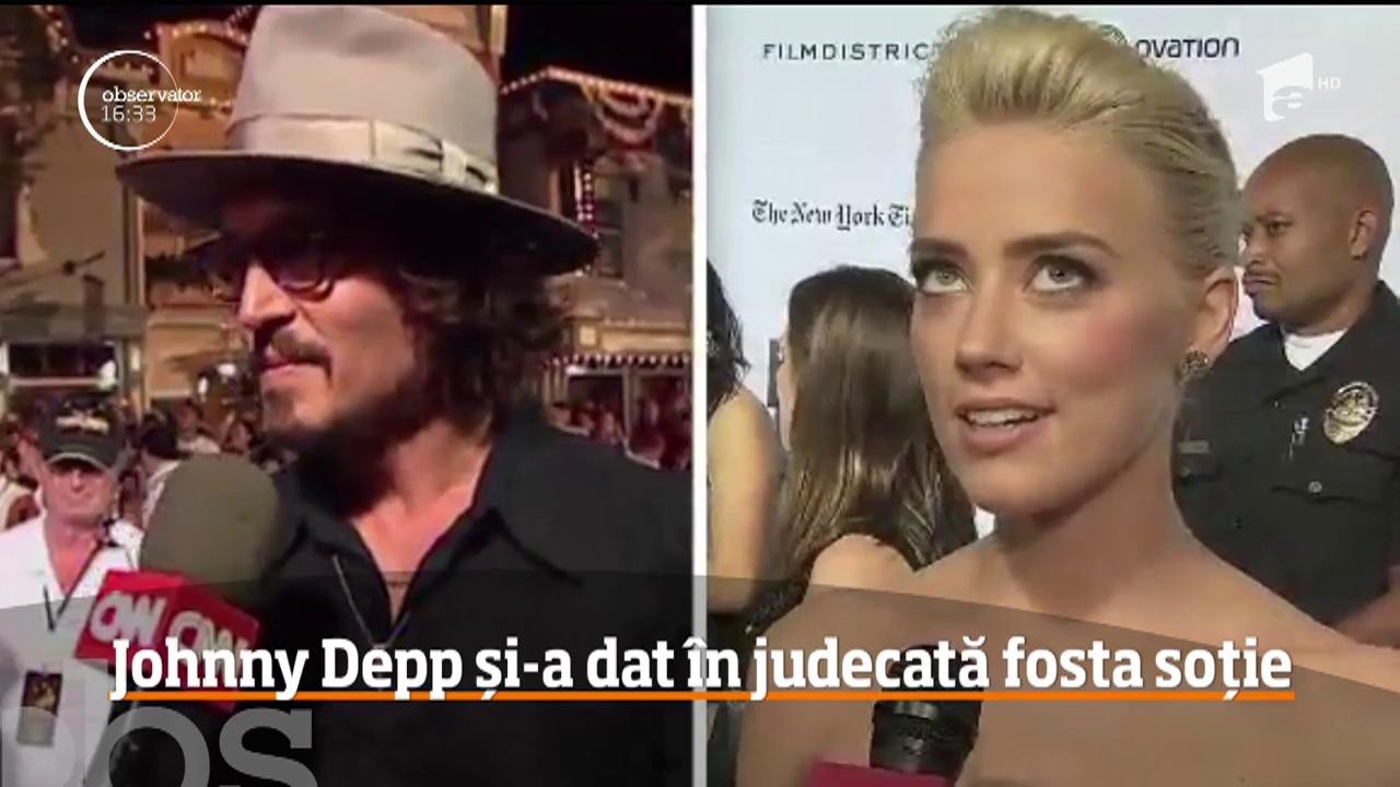 Johnny Depp şi-a dat &icirc;n judecată fosta soţie, pentru defăimare