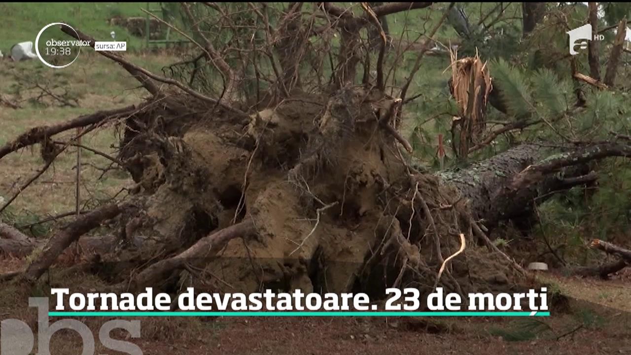Tornade devastatoare &icirc;n Statele Unite! 23 de oameni au murit