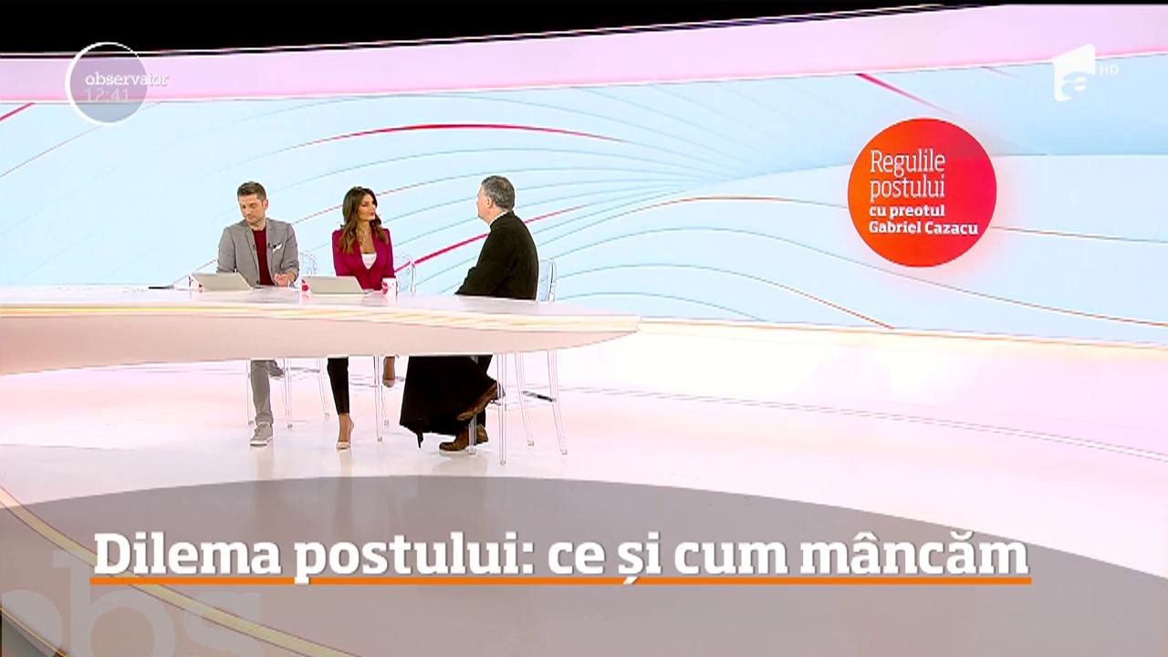 INVITAT: Postul, &icirc;ntre convingere și dietă