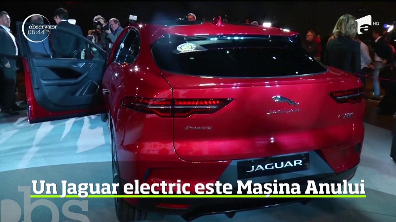 Un Jaguar cu motor electric a fost ales "maşina anului", &icirc;n cadrul salonului auto de la Geneva