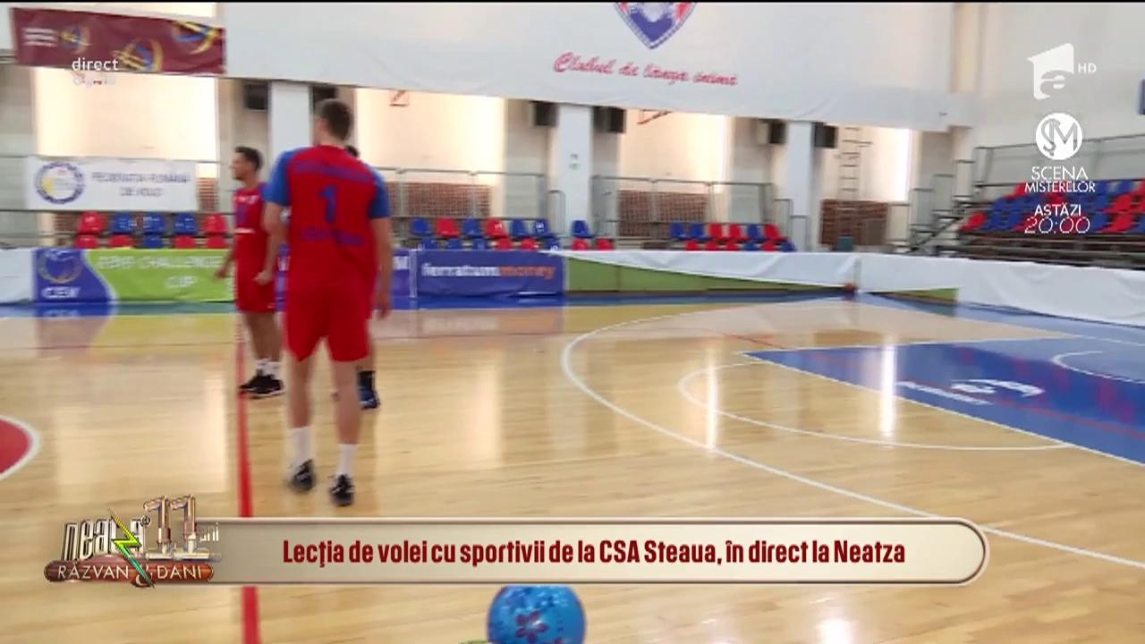 Lecţia de volei cu sportivii de la CSA Steaua, &icirc;n direct, la Neatza!