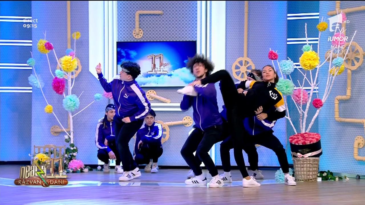 Mișcări de dans spectaculoase! Trupa Trouble Crew a făcut show &icirc;n platoul de la Neatza