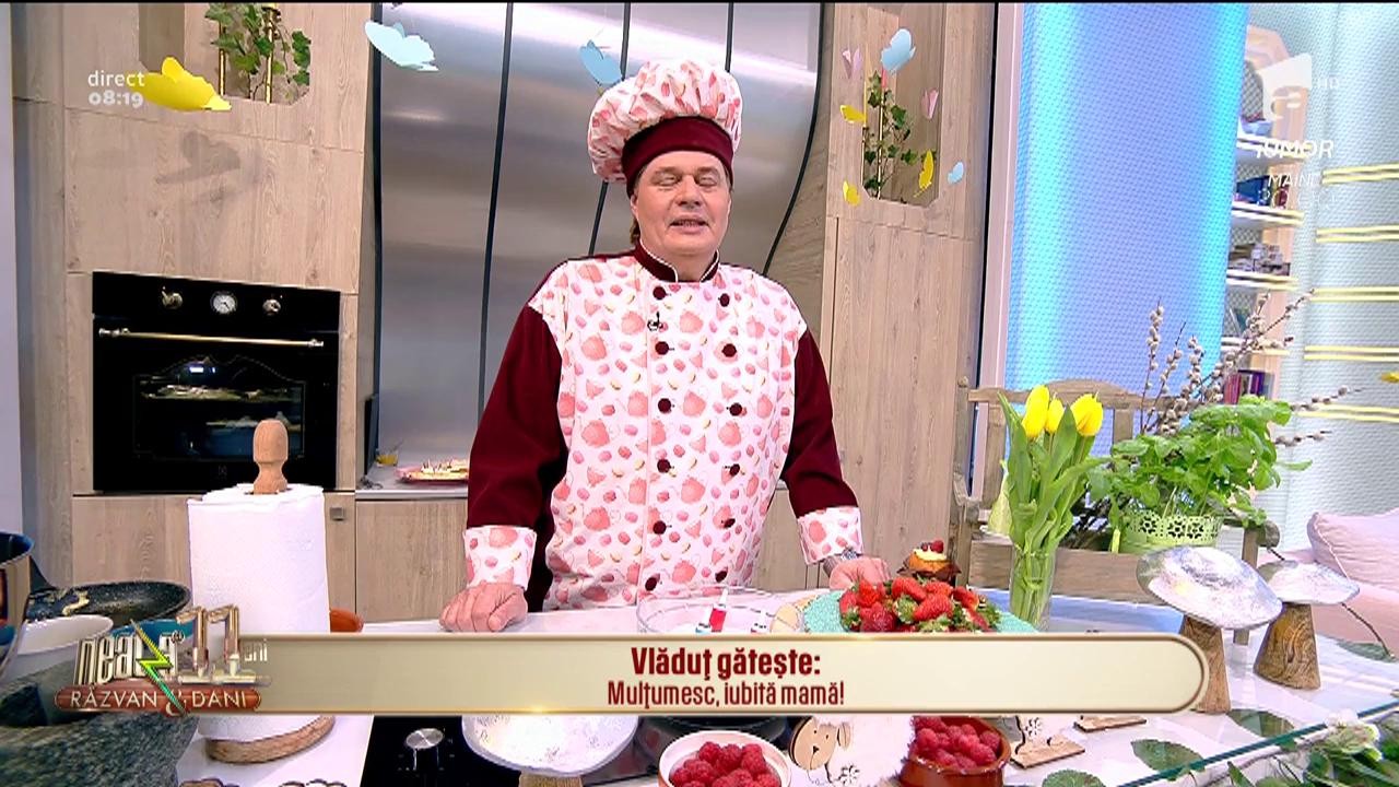 Rețeta zilei! Vlăduț ne pregătește un tort de bezea &icirc;n culorile primăverii &bdquo;Mulțumesc, iubită mamă&rdquo;