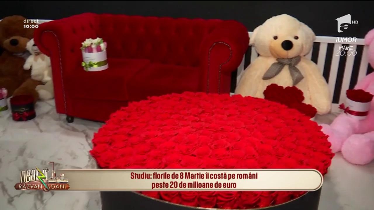 Florile de 8 Martie &icirc;i costă pe rom&acirc;ni peste 20 de milioane de euro