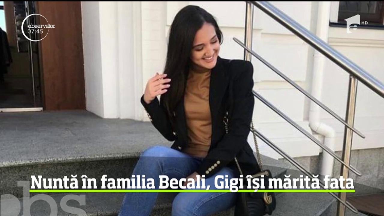 Nuntă &icirc;n familia Becali, Gigi &icirc;și mărită fata cea mare