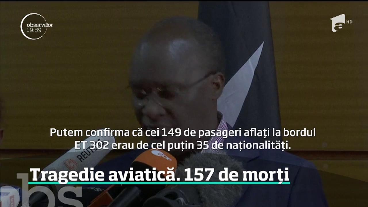 Tragedie aviatică &icirc;n Etiopia! 157 de oameni au murit