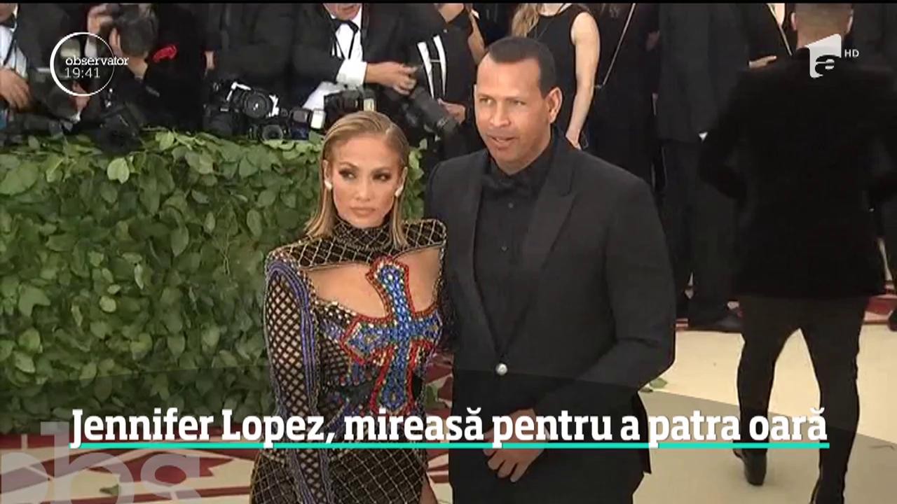 C&acirc;ntăreaţa Jennifer Lopez se mărită pentru a patra oară, la aproape 50 de ani