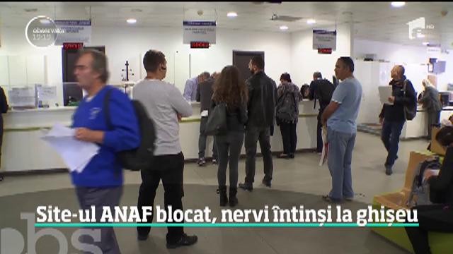 Site-ul ANAF blocat, nervi &icirc;ntinși la ghișeu