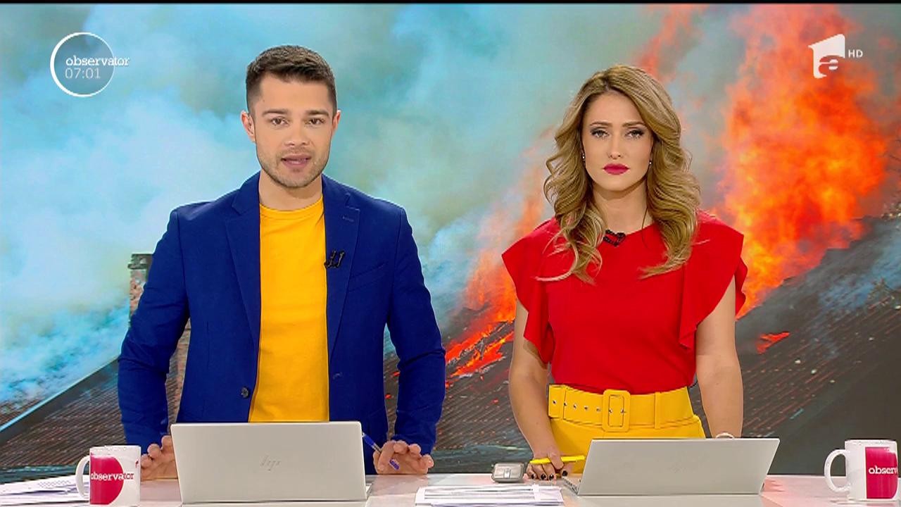 Un incendiu puternic a pus pe jar o &icirc;ntreagă comunitate din judeţul Neamţ