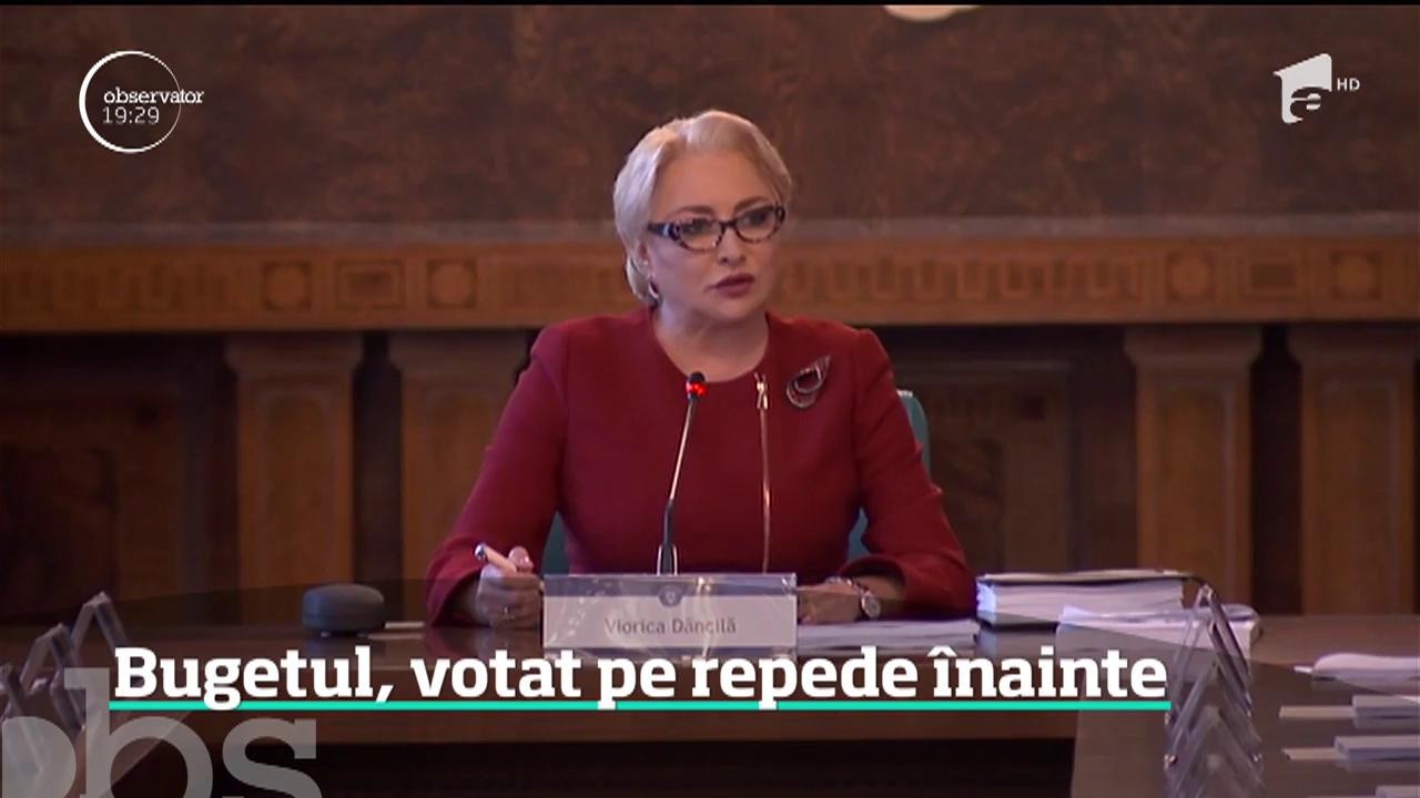 Legea bugetului de stat pentru 2019 ar putea fi adoptată &icirc;n următoarele 24 de ore