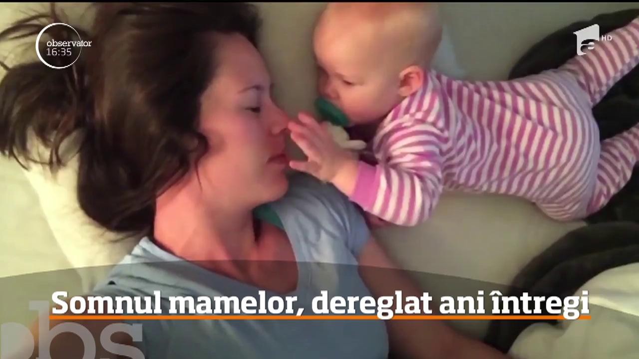 Somnul proaspetelor mame, dereglat ani &icirc;ntregi
