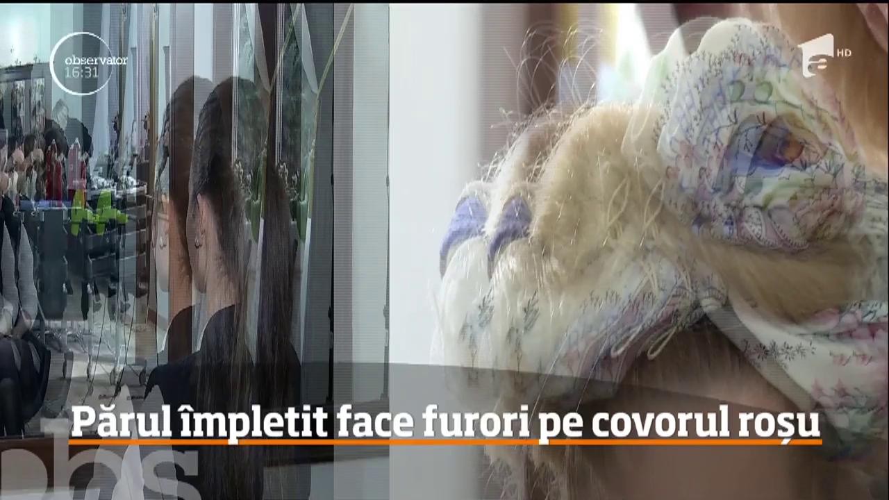 Coafurile cu &icirc;mpletituri fac din nou furori pe covorul roşu