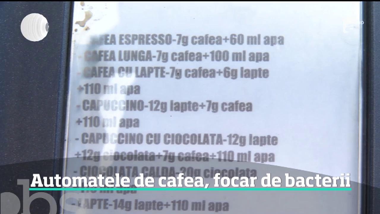 Automatele de cafea, un focar de bacterii
