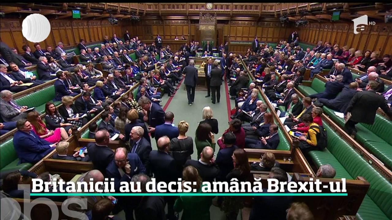 Este oficial! Parlamentul britanic a votat am&acirc;narea Brexit-ului