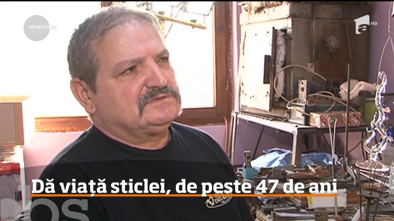 &Icirc;n judeţul Mureş, trăieşte unul dintre ultimii mari meşteri sticlari din Rom&acirc;nia!