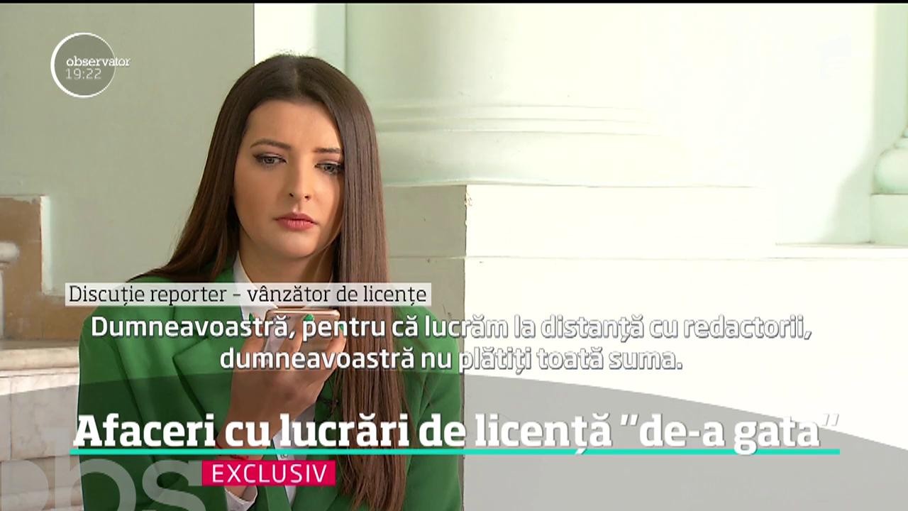 Afaceri cu lucrări de licență "de-a gata"