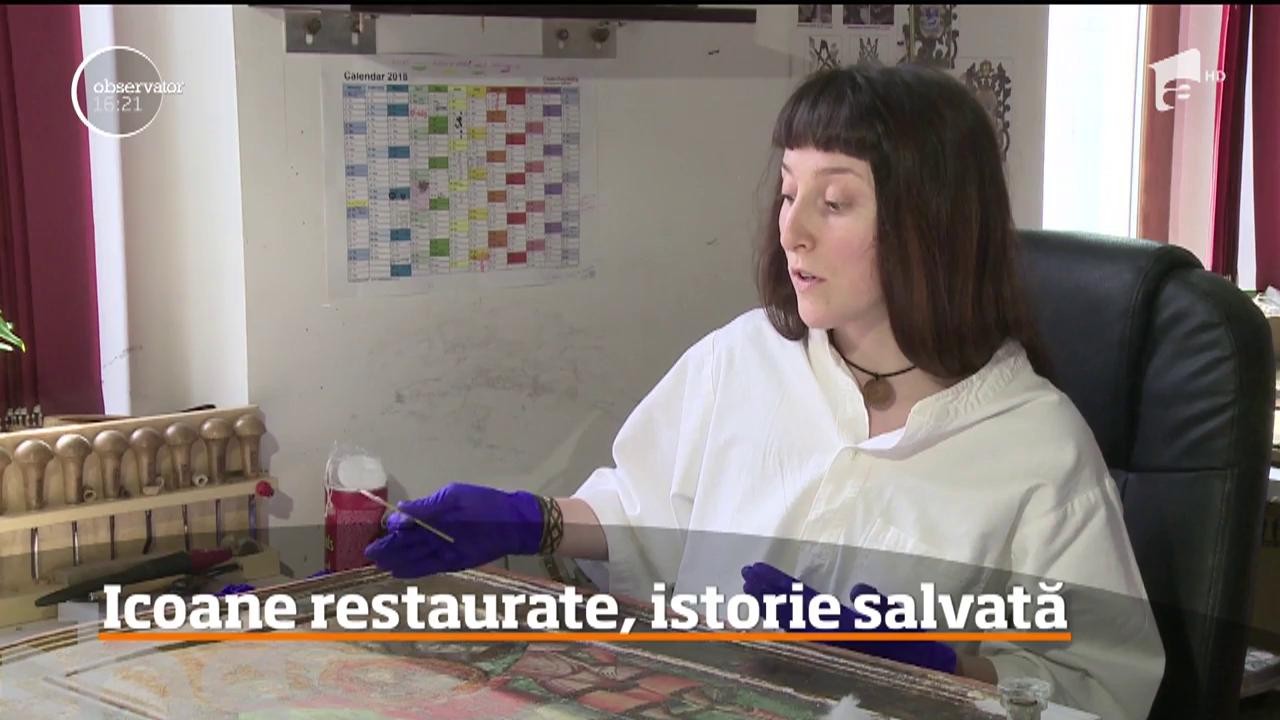Icoane vechi de sute de ani sunt salvate de la dispariţie &icirc;n Centrul de restaurare al Bisericii Ortodoxe din Sibiu!