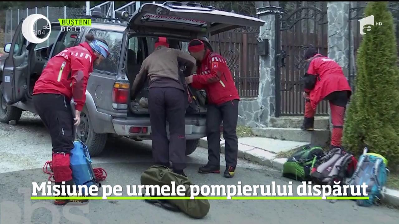 Misiune pe urmele pompierului dispărut &icirc;n Bucegi