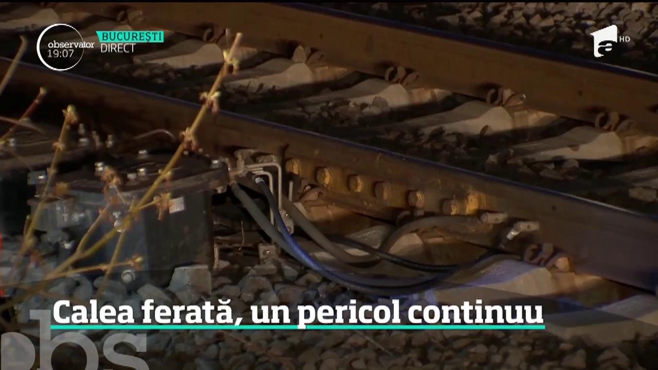 Mai mulţi hoţi au furat cablurile de alimentare a instalaţiei de dirijare a traficului feroviar, &icirc;n apropiere de Titu
