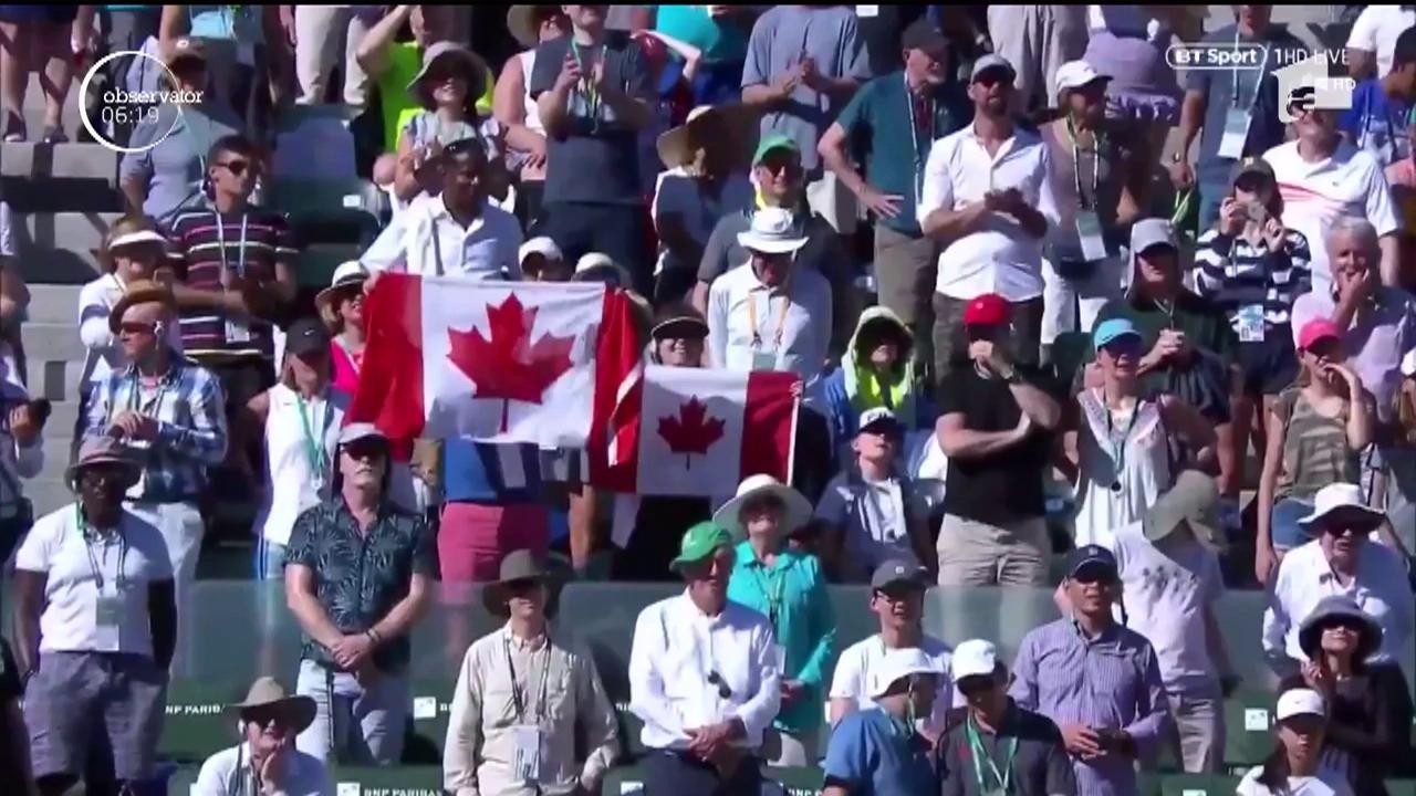Jucătoarea de tenis Bianca Andreescu este noua campioană de la Indian Wells, după ce a &icirc;nvins-o pe Angelique Kerber, cu 6-4, 3-6, 6-4