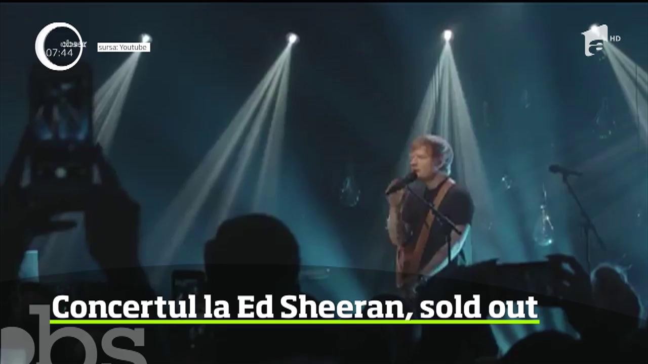 Nici nu s-au pus bine &icirc;n v&acirc;nzare biletele pentru concertul lui Ed Sheeran, că sunt aproape epuizate! Artistul vine, pe 3 iulie, la Arena Natională din Capitală