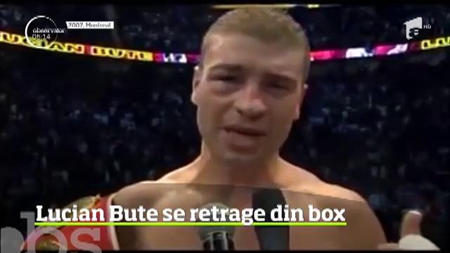 Final de carieră pentru o legendă a sportului rom&acirc;nesc! La 39 de ani, Lucian Bute a decis să pună mănuşile de box &icirc;n cui
