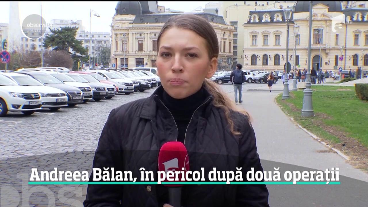 Andreea Bălan, &icirc;n stare gravă la spital. Medicii se tem că &icirc;ncă o anestezie generală i-ar pune viaţa &icirc;n pericol