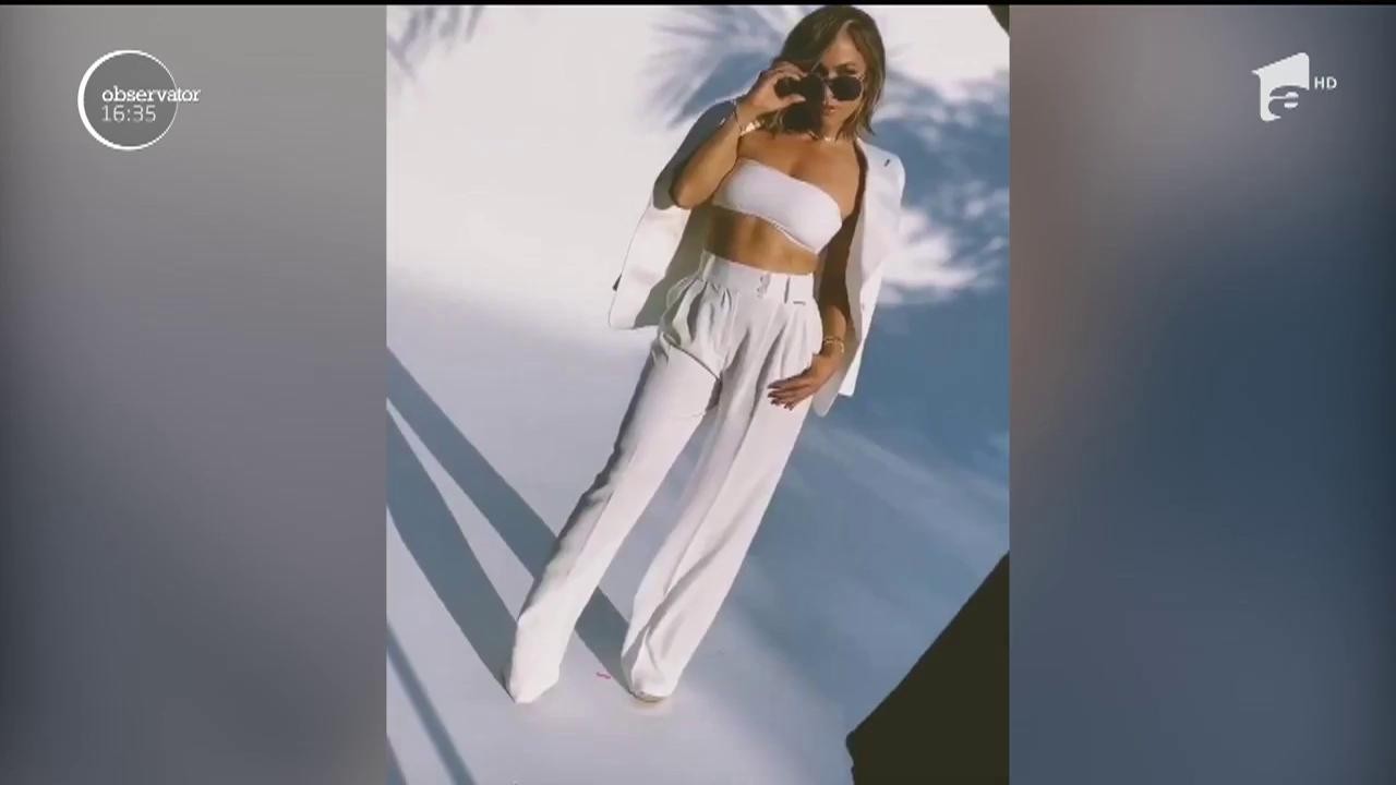 Jennifer Lopez poartă haine din Rom&acirc;nia. Artista a &icirc;mbrăcat un costum marca Teodorei Burz