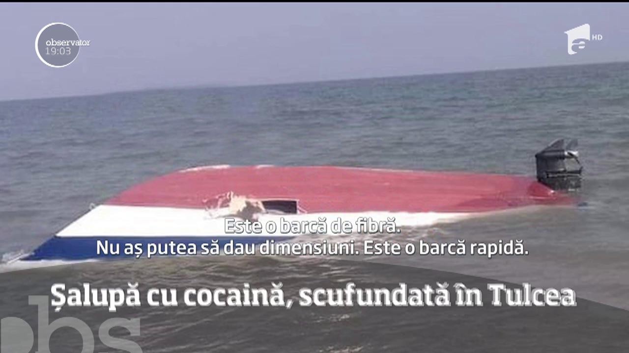 Descoperire misterioasă la malul mării! O şalupă plină cu aproape o tonă de cocaină a fost găsită &icirc;n Tulcea