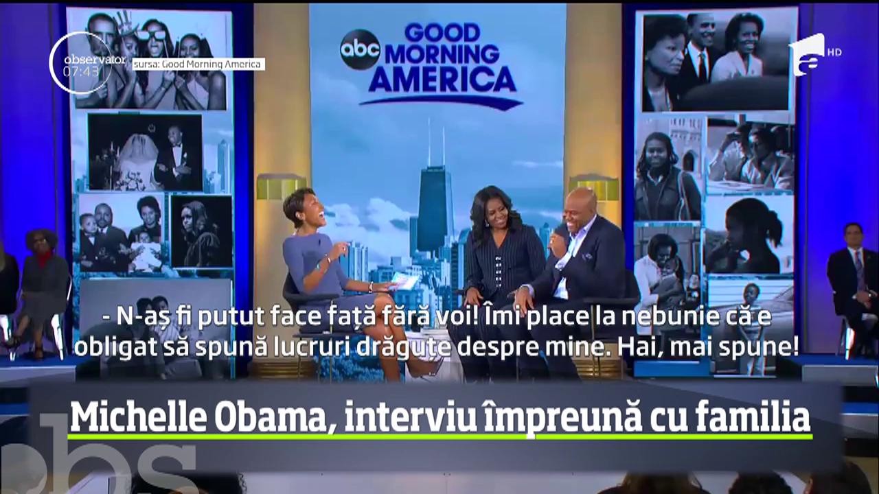 Michelle Obama, interviu &icirc;mpreună cu mama şi fratele ei