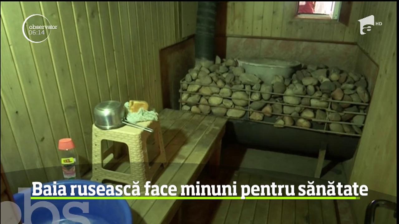 Tot mai mulţi turişti sunt atraşi de baia rusească, un fel de saună umedă. Efectele sunt miraculoase