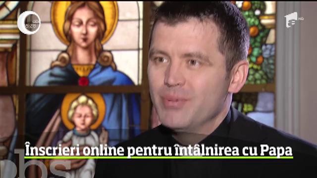&Icirc;nscrieri online pentru &icirc;nt&acirc;lnirea cu Papa Francisc, din motive de securitate