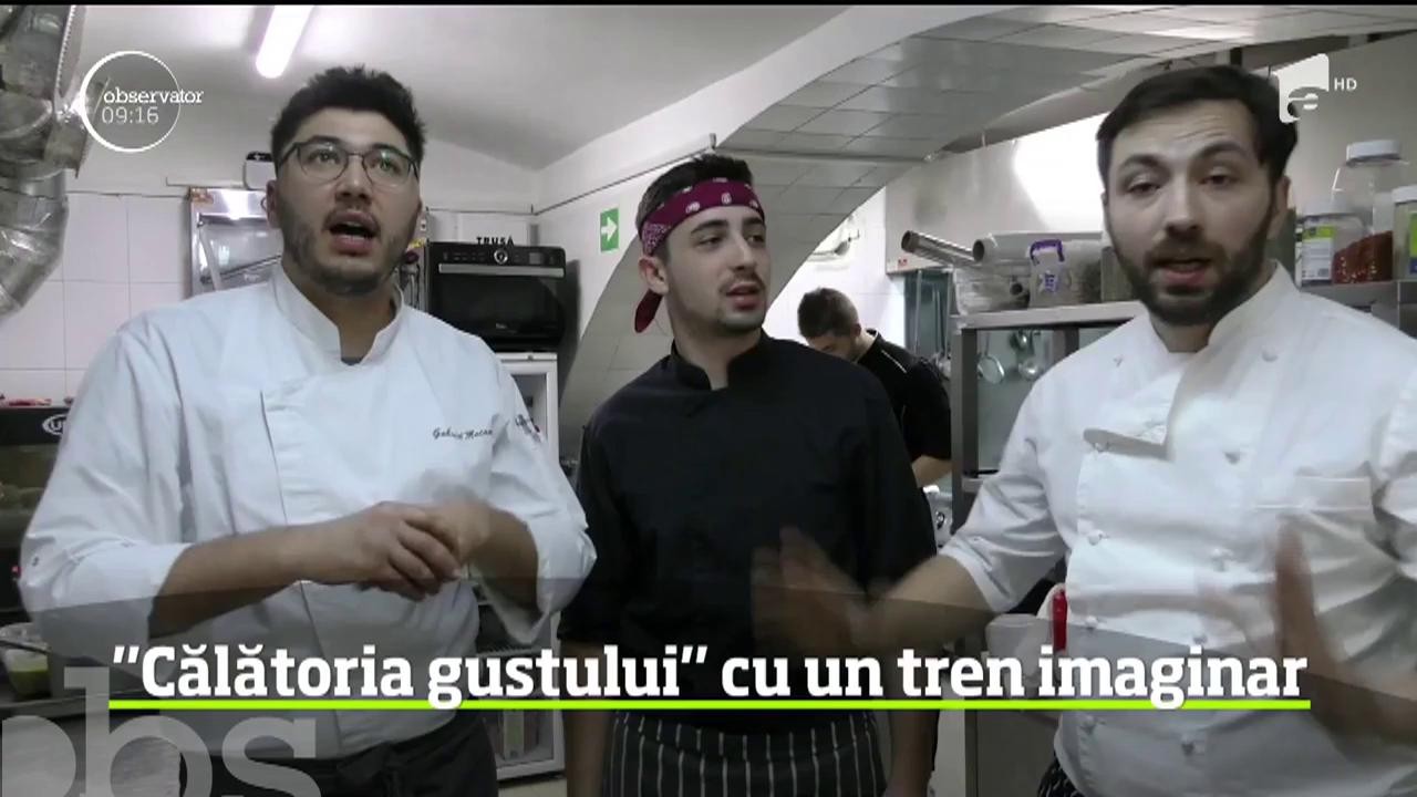 Experienţă culinară inedită! C&acirc;ştigătorii de la Chefi la Cuţite au pus la cale un scenariu spectaculos, cu vagoane de tren şi bilete de călătorie