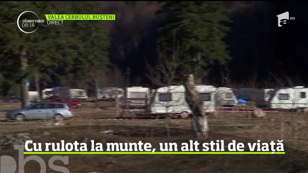 Primii rulotişti şi-au făcut apariţia &icirc;n Munţii Bucegi, pe Valea Cerbului