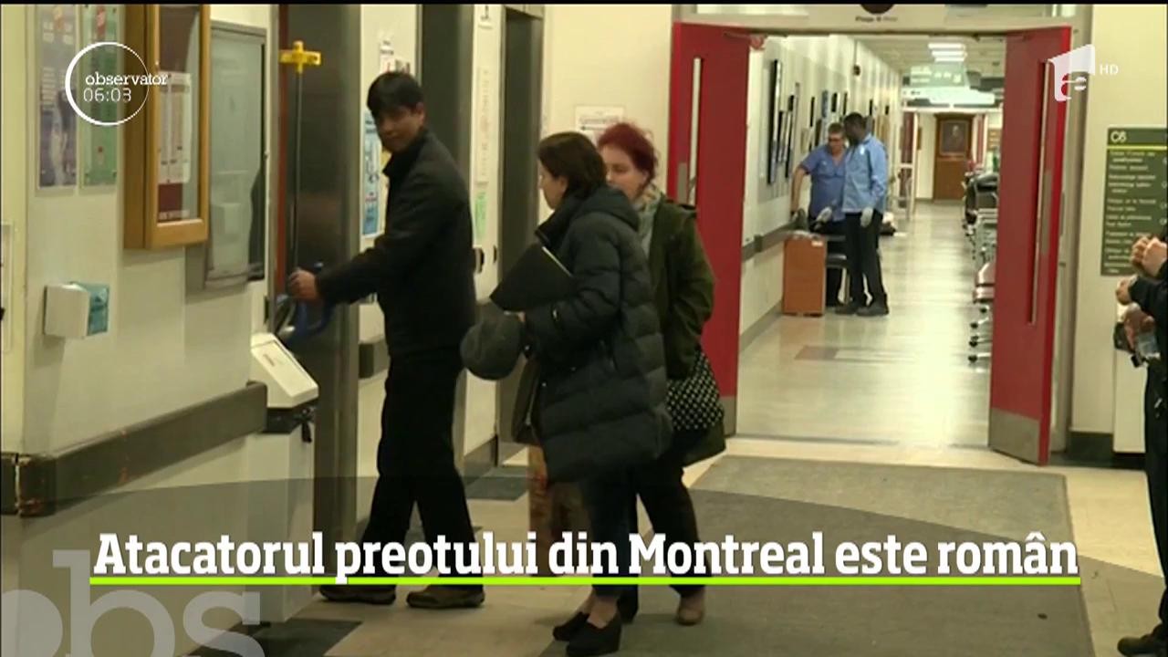Atacatorul care a &icirc;njunghiat un preot &icirc;n Montreal, chiar &icirc;n timpul slujbei, este rom&acirc;n