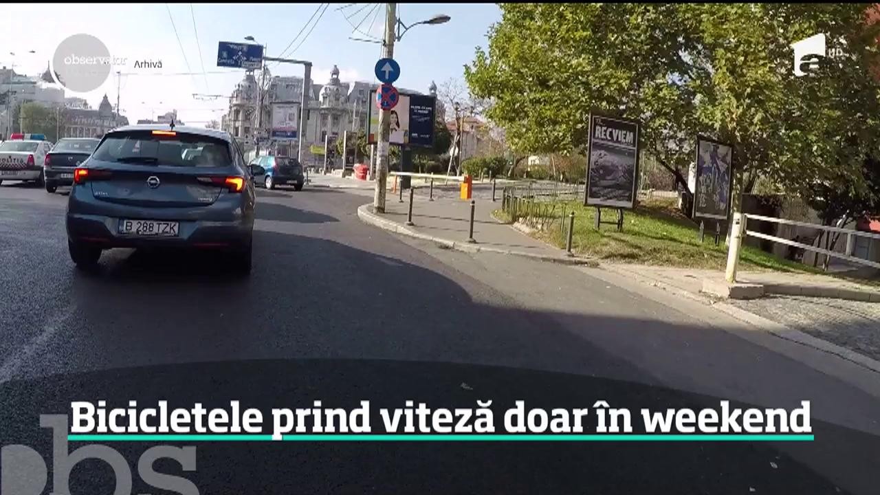Bicicletele prind viteză doar &icirc;n weekend. Există şi o explicaţie: lipsa pistelor speciale şi indisciplina şoferilor